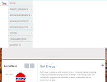 Tablet Screenshot of bell-energy.com